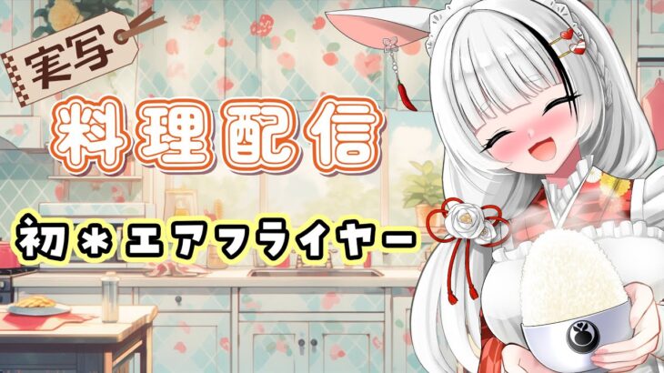 【お料理＊実写】カロリーは減らせる！？～初めてのエアフライヤー～【Live配信】 #いなまうさぎ