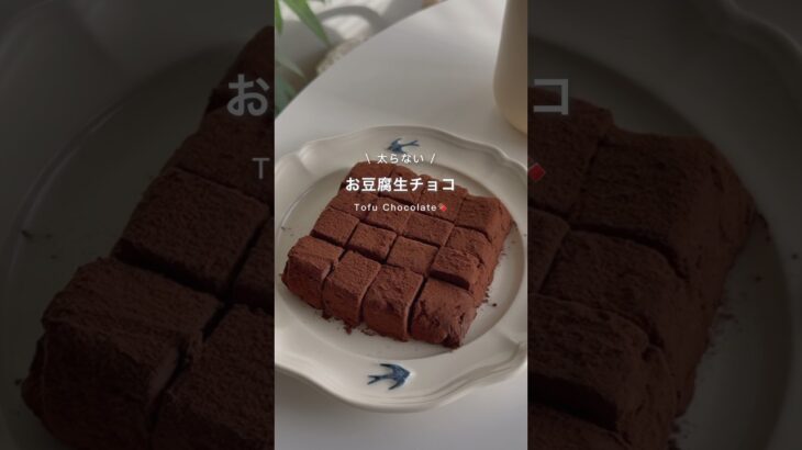 お豆腐生チョコ🍫 #ダイエット #ダイエットおやつ #ダイエットレシピ