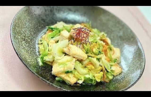 節約料理100円【とうふとキャベツレシピ】簡単レシピ／野菜たくさん／簡単中華風炒め物