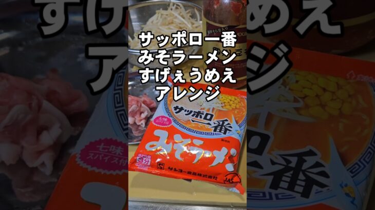 サッポロ一番みそラーメン簡単すげぇうめぇもやしそばのアレンジレシピ