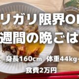 【食費月2万円】体重44kgのリアルな自炊vlog【節約自炊/低収入OL/年収280万】