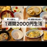 【料理Vlog】【1週間2000円生活】〜1人暮らしOLの30分で作る1週間の自炊記録〜 おでん/ジャガイモのグラタン/天ぷら/麻婆茄子/唐揚げ