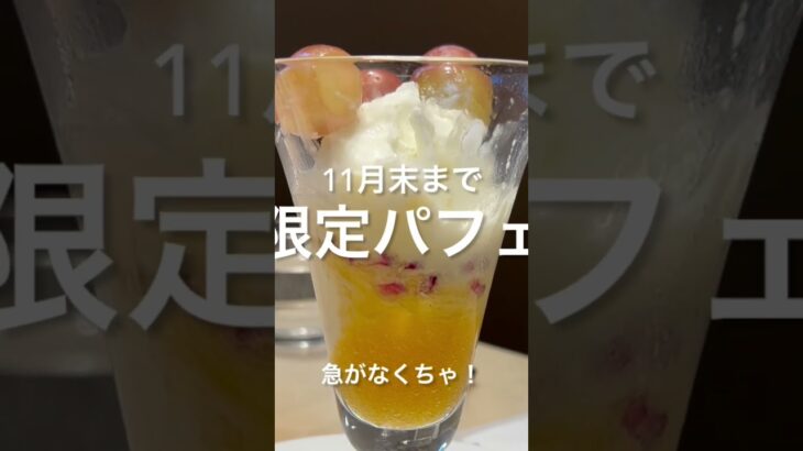 間に合って良かった！秋の味覚パフェ