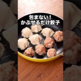 史上最も簡単な餃子です【かぶせるだけ餃子】詳しいレシピは概要欄を見てね♪#餃子 #餃子の皮 #ひき肉  #簡単レシピ #レシピ動画 #おうちごはん #料理動画 #晩ごはん