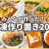 【総集編】殿堂入りから初心者向けまで！冷凍弁当・作り置きレシピ20選｜人気・節約・簡単ランキング【作業用】
