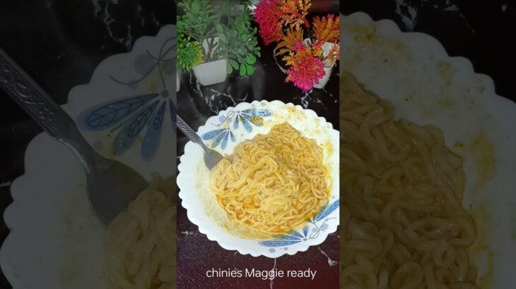 Chinies Maggie recipe| viral chinies Maggie recipe how to make at home chinies Maggie #porkandbeans