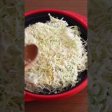 カット野菜(千切りキャベツ)で作る！電子レンジお好み焼き #簡単レシピ #簡単な料理 #cooking