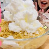 【モッパン】濃厚！！チーズクリームラーメン🍜✨〜ホイップを乗せて〜【飯テロ】【asmr】