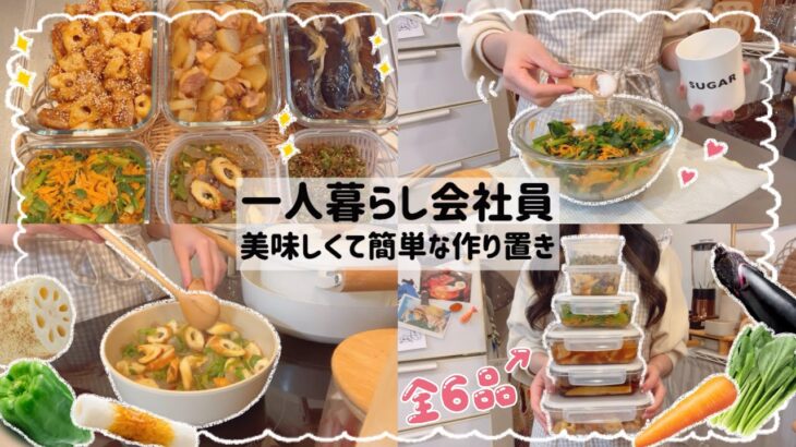 美味しくて簡単な平日楽する作り置き6品🍳💕/野菜たっぷり健康的🌱😋