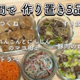 【1時間完成】1口IHで作る👩🏻‍🍳大学生の作り置き5品🥕/一人暮らし大学生/栄養学生/料理/自炊