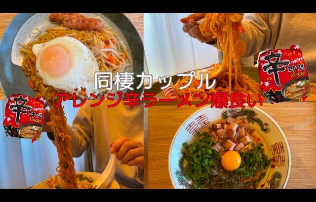 【辛ラーメンアレンジ】爆食い週末まぜそばとやきそば編