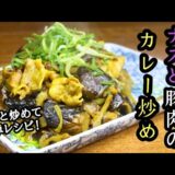 【ナスと豚肉のカレー炒め】サッと炒めて簡単レシピ！