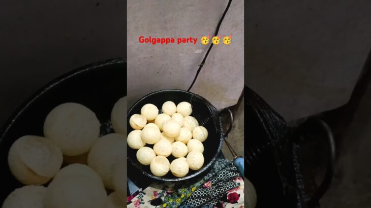 Golgappa party #recipe #making process #shortsfeed #shorts #oil fry #short