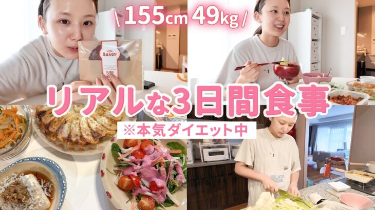 【ダイエット】1ヶ月で3kg減った時の食事記録🍙無理な食事制限はせず「美しく痩せる」を意識した簡単レシピも紹介！【腸活 | ヘルシー | 痩せる】