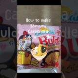 How to make Samyung Carbonara Buldak noodles 🇰🇷 🍜 #buldak #food #spicynoodles