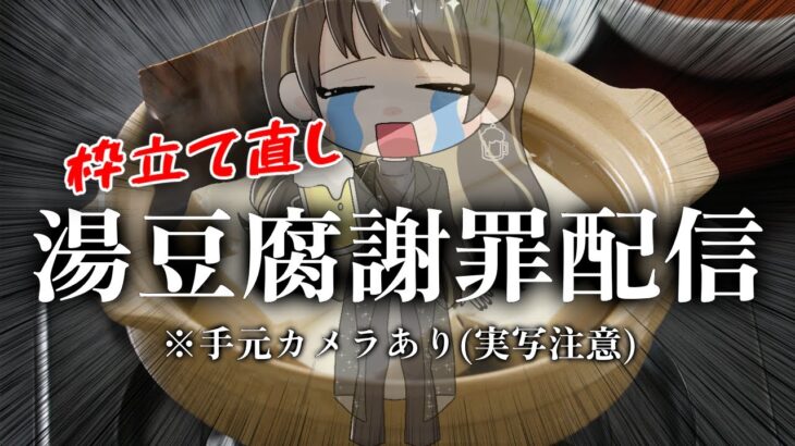 枠立て直し【#料理配信/⚠️手元カメラ/#飲酒雑談】湯豆腐を知らなくてすみませんでした！！！【#酒好きポンコツVtuber】