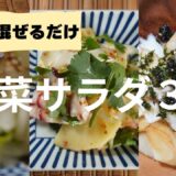 【簡単白菜レシピ】材料を切って和えるだけ時間のないあなたに｜火を使わない簡単白菜レシピ３選