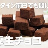 濃厚生チョコの作り方【バレンタイン手作りレシピ!!】まりなの簡単お菓子作り