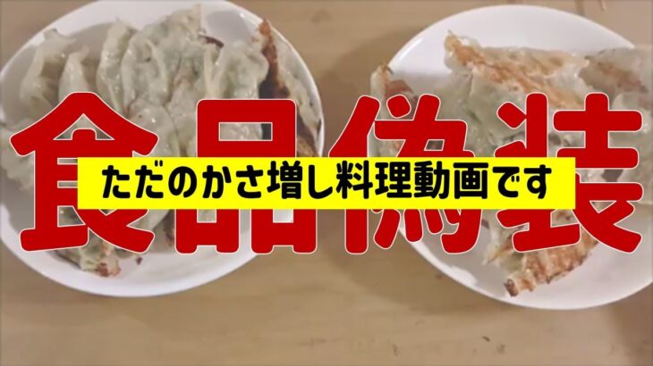 【食品偽装レベル】ドケチが作る餃子【節約料理】お肉少なめでもボリュームたっぷり