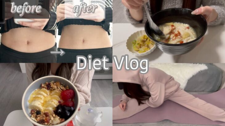 【diet vlog】この食事もしかして痩せる最強メニュー？夜◯◯を食べたら体に嬉しい変化が起きました✨