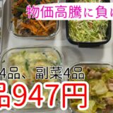 【節約】8品947円、冷凍食材を使ってのりきる作り置き