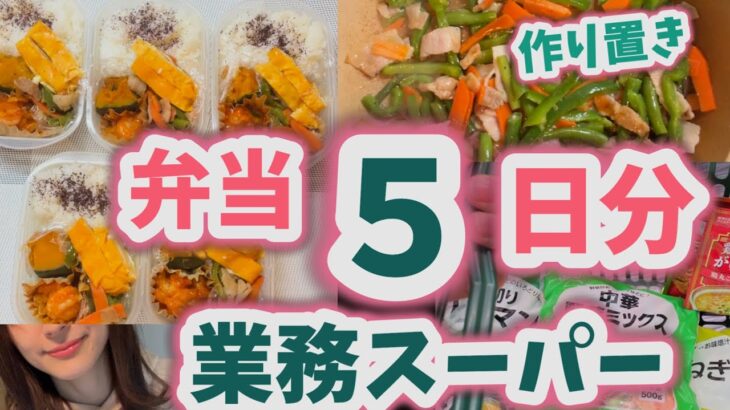 【業務スーパー】【1週間作り置き弁当】冷凍野菜で１週間分のお弁当作ったら美味しかった【一人暮らしレシピ】