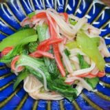 【簡単チンゲン菜レシピ】切って炒めるだけ節約簡単おかず・・・