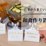【独身貴族の休日】【料理vlog】仕事がうまくいかない沈みがちな日々を振り返る。和食作り置きで心の平穏を取り戻そうとした日。