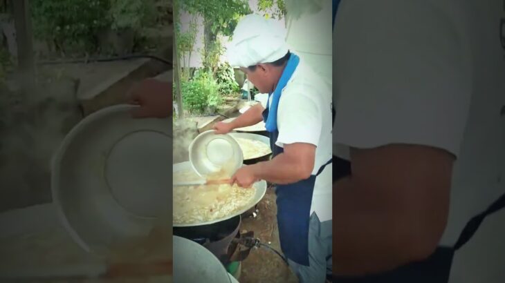 Cooking Rice Porridge for the Party! 🍚🔥 #RicePorridge #PartyCooking #Shorts