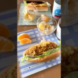 25525 焼きナス玉子サンド ワンプレート #shorts