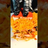 Crispy Chicken Noodle Sandwich | ASMR #shorts #ASMRFood