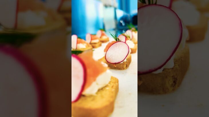 How To Make Classy Seafood Canapés#shorts #youtubeshorts