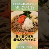 暑い日はこれに決まり！冷たいぶっかけそば