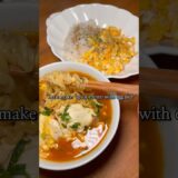 Let’s make “spicy ramen with egg rice” #jin #ramen 🍳🍚🍜