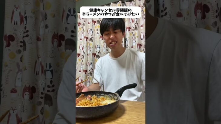 辛ラーメンの健康キャンセル界隈飯が食べてみたい