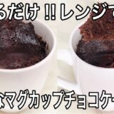 【ダイエット】レンジで簡単 低糖質なマグカップチョコケーキ