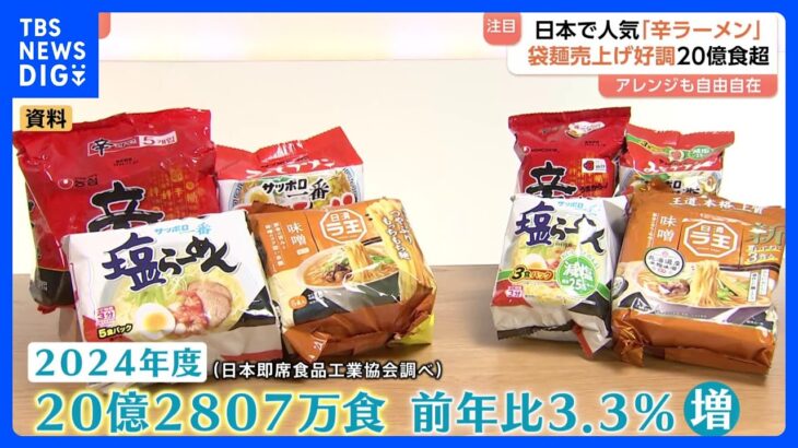 絶好調！“割安感”で袋麺が20億食超え！人気の「辛ラーメン」ポップアップストアも登場｜TBS NEWS DIG