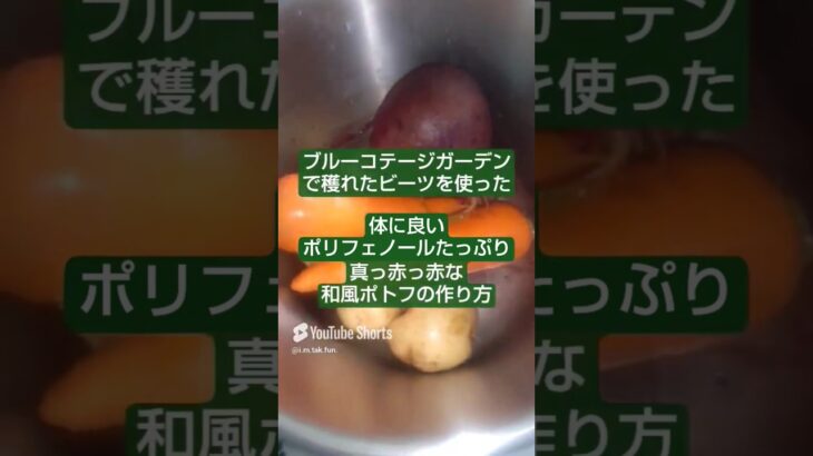 #時短 #料理 #自炊　「体に良いポリフェノール”ベタシアニン”たっぷりビーツの真っ赤っ赤和風ポトフ？」