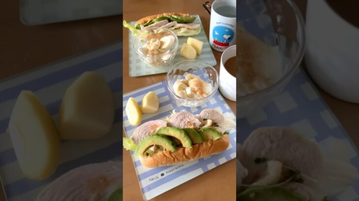 25611B チキンアボカドサンドイッチワンプレート #shorts #日々の食卓