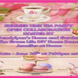 SUMMER TIME TEA PARTY COLLABORATION #teaparty #party #luncheon #brunch #tablescape #cookies #flowrs