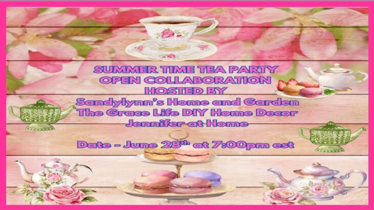 SUMMER TIME TEA PARTY COLLABORATION #teaparty #party #luncheon #brunch #tablescape #cookies #flowrs