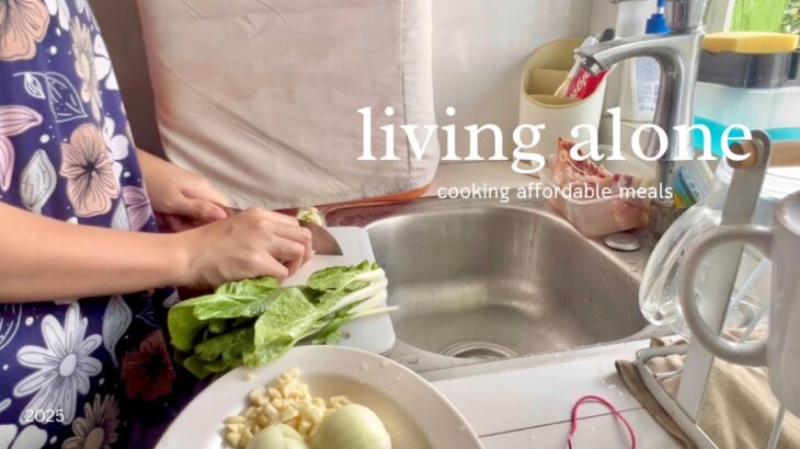 living alone in the Philippines — simple and easy dish & what sunday morning looks like 🥬