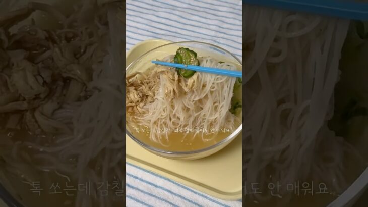 냉면육수 초계국수레시피 Chogye Guksu, Cold Mustard Chicken Noodles 🍜