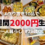 【もう毎日作らない】2000円で10品作り置き！これで毎日の自炊から解放されます☀️