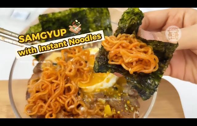 Craving Korean food? Level up your instant noodles with this CHEESY SAMGYUP HACK!