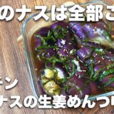 【レンジで4分】ダイエット中も嬉しい！ナスの冷製 生姜麺つゆ漬け　冷製ナス さっぱり美味しい　#ダイエット副菜　#ダイエットレシピ　#簡単常備菜　#麺つゆレシピ　#なすレシピ
