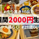 【もう毎日作らない】2000円で10品作り置き！保存方法からアレンジまで紹介します☀️