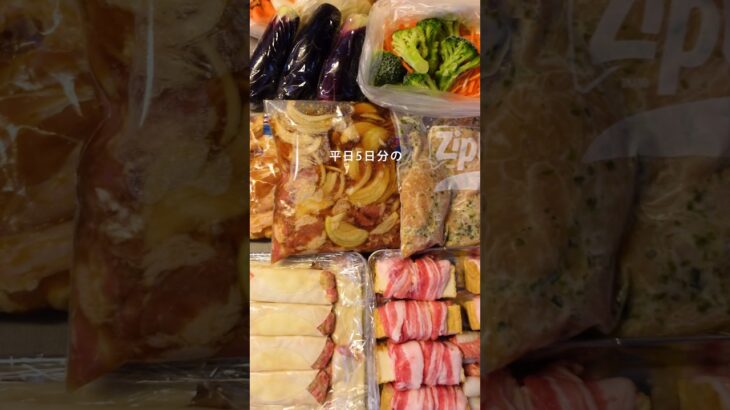 休日1時間で6品作りおき#冷凍ストック #簡単料理 #週末作り置き #冷凍レシピ #下味冷凍