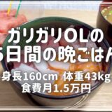 【食費月1.5万円】体重43kgのリアルな自炊vlog【節約自炊/低収入OL/手取り20万】