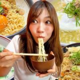 【飯テロ】サッポロ一番 塩らーめんを食べたことがない女子に絶品簡単アレンジを大量に作ってあげた結果。【油そば/焼きそば/ちょい足し】